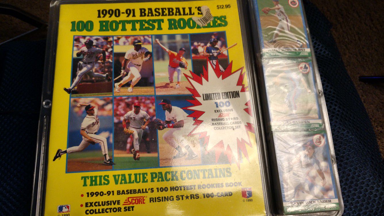 1990 - 91 baseball's 100 hottest rookies card collection