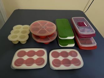 Silicone baby food tray, ice tray bundle