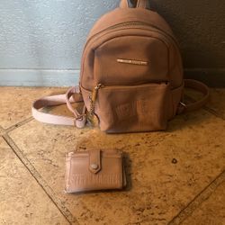 Pink, Steve Madden, Backpack, And Matching Wallet