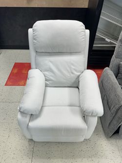 White recliner chair