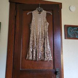 Sequins Gold Dress