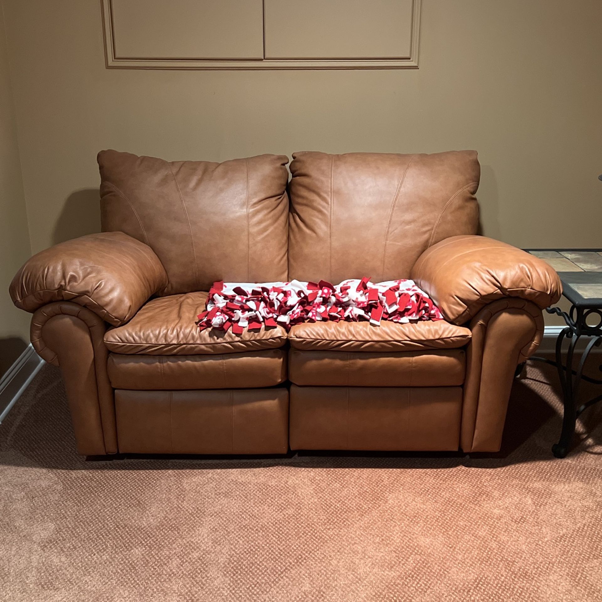 Lane premium Leather Reclining Manual Loveseat And I Do Have The sofa For An additional Cost Must Sell Together