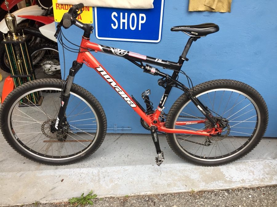 novara full suspension mountain bike