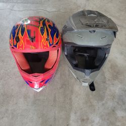 2 Helmets Both For 10 Bucks