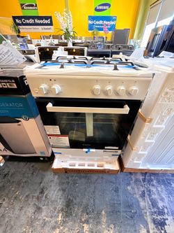 Danby 24” white gas stove no credit needed