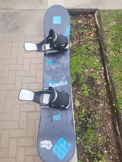 Snow Board Burton Smoke With Bindings