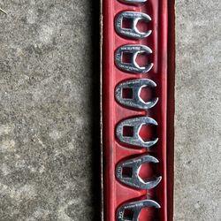 Set Of 7 Crowfoot Flare Nut Wrench Set 3/8 To 3/4 