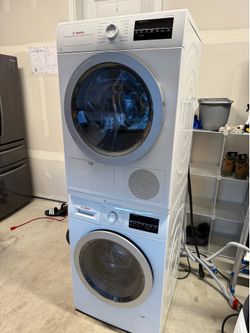 Miele washer 3.3 Cu.Ft and dryer 4.0 Cu.Ft 120V stacked set