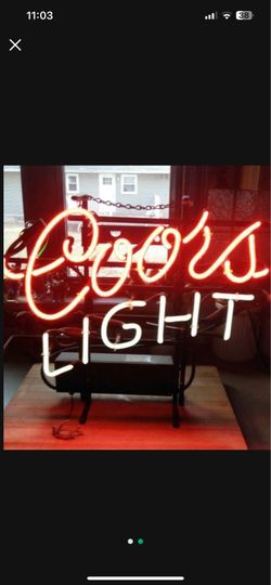 Neon sign man cave