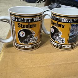 Pittsburgh Steelers The Danbury Mint Coffee Mugs