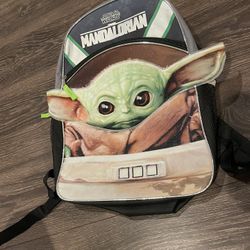 Star Wars The Mandalorian Baby Yoda Grogu  Backpack. Great condition. 16”x 12”