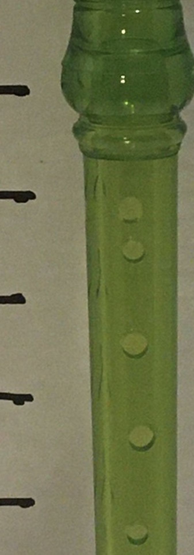 Green Transparent Yamaha Soprano Recorder Musical Instrument