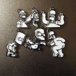 The Simpsons Homer Simpson X5 Keychain 