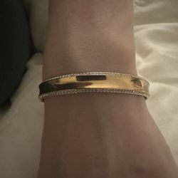 Swarovski Gold-Tone Cuff Bracelet with Crystal Accents