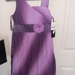 Purple Dress For Little Girls