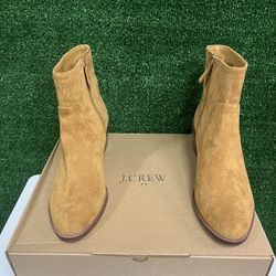 J Crew Brown Suede Boots Size 9 Brand New 