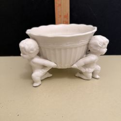 Vintage Inarco Cherub Trinket Bowl