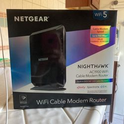 Wi-Fi cable modem router nighthawk about a year old I moved…
