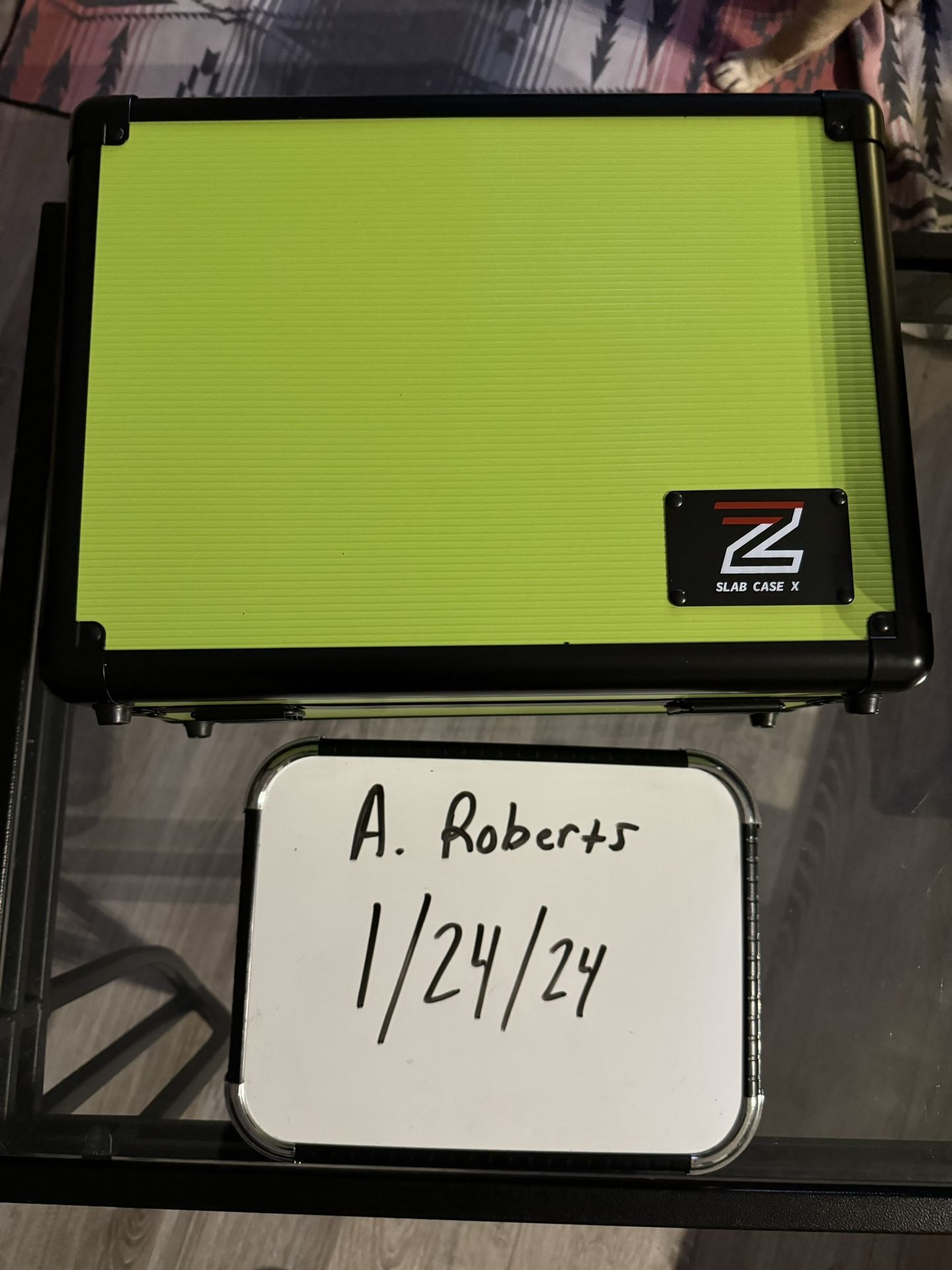 Lime Green 3 Row Zion Graded Sports Card/pokemon Carrying Case Holds Upto 110 Cards Last One!