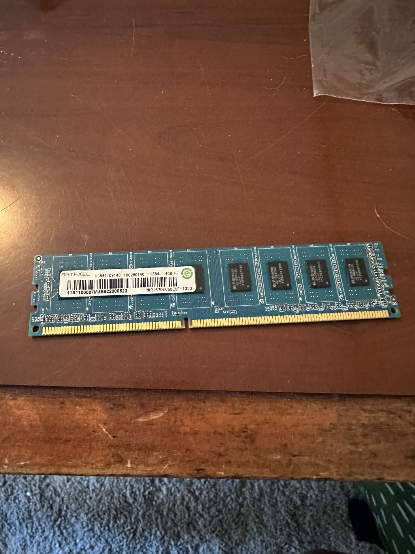 Ramaxel RMR1870EC58E9F-1333 4Gb PC3-10600 DDR3-1333 non-ECC DIMM RAM Memory