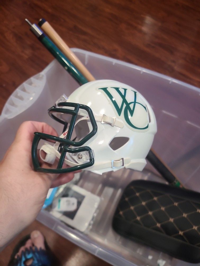 WILMINGTON COLLEGE QUAKERS FOOTBALL MINI HELMET