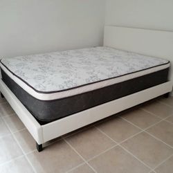 NEW QUEEN PILLOW-TOP MATTRESS AND BOX SPRING - 2PC