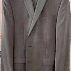 Calvin Klein Slim Fit 2 Piece Grey Suit. Size 38L. Pants 32x34 $99 OBO