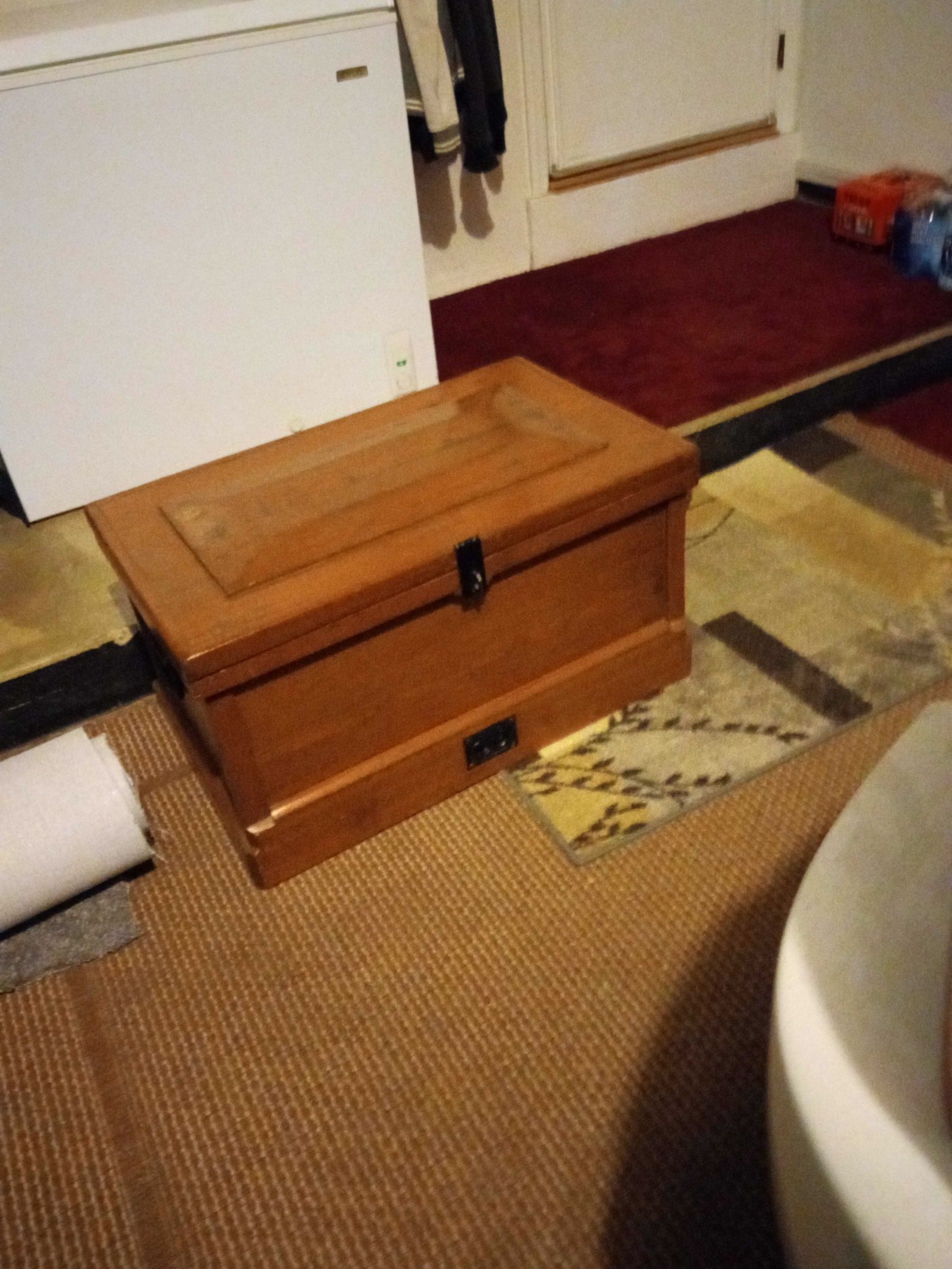 Antique Solid Wood Toolbox/chest Like New
