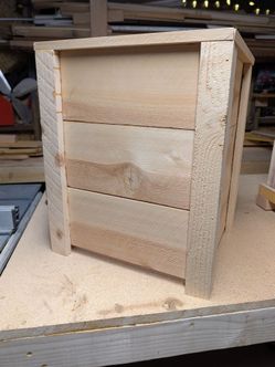 Wood planters