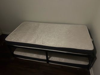 Twin Frame and 2 mattresses