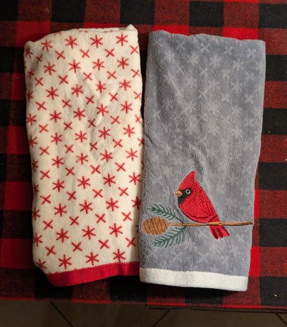 Christmas Bathroom Towel Set