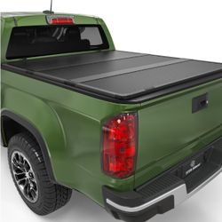 YITAMOTOR FRP Hard Tri-Fold Truck Bed Tonneau Cover Compatible With 2015-2025 Chevy Colorado/GMC Canyon 5.2 Ft Bed