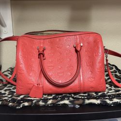 MCM Monogrammed Leather Bag