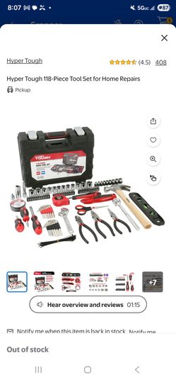 118 pc home repair set
