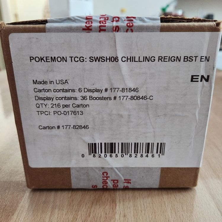 chilling reign booster box stockx Pokemon: Sword & Shield