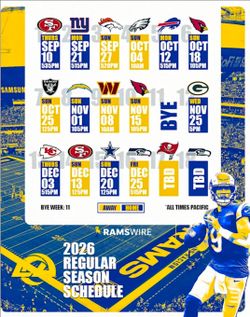 Los angeles rams season tickets section 204 and 226