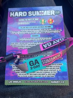 Hard Summer 2 Day GA Wristband