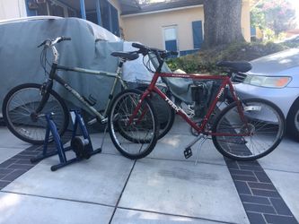 BIKES: SOLD; Only the Stationary bike exercise roller available - $125