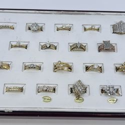 WOMEN’S RINGS REAL GOLD REAL DIAMONDS 