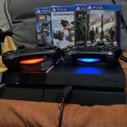 Ps4 Bundle 2 Controller + 4 Games + All cables PlayStation 4 