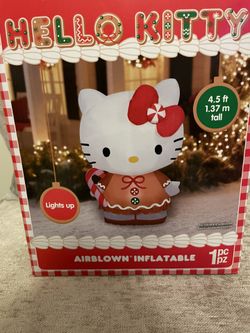 HELLO KITTY GINGERBREAD CHRISTMAS AIRBLOWN INFLATABLE 