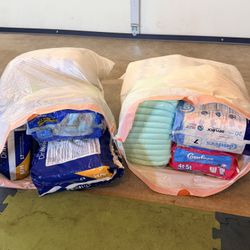 Huge Assortment of Diapers Size  4-7.well 
