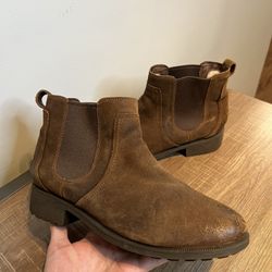 UGG Australia Bonham Leather Chelsea Pull On Boots Womens Size 11 Brown