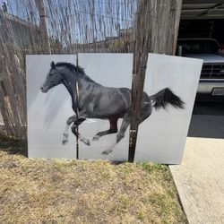 3 Piece Acrylic Plexiglass Painting