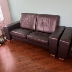 Ekornes Sofas (2) And Chair Set