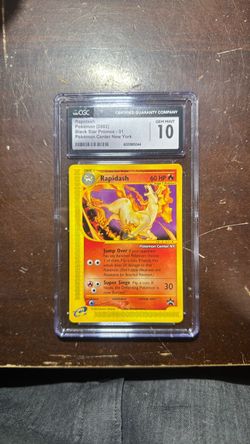 2002 Rapidash #51 Pokemon Center NY Black Star Promo CGC 10 GEM MINT RARE