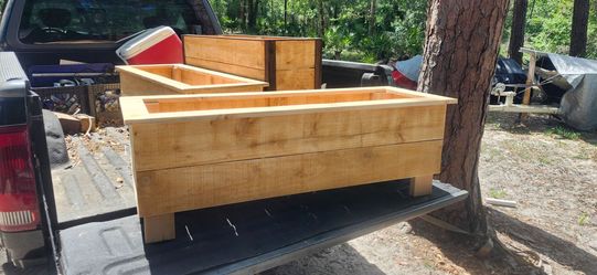Raised Cedar Planter Boxes