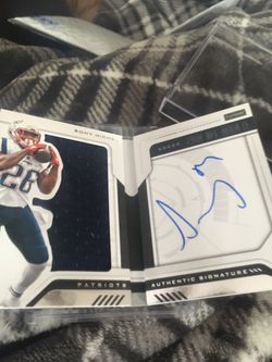 SONY MICHEL PLAYBOOK RC AUTO /JERSEY #111/125