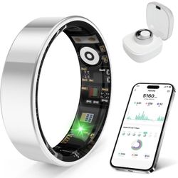 Smart Health Ring - Silver - Size 9