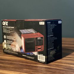 QFX  Solar Flashlight Radio 